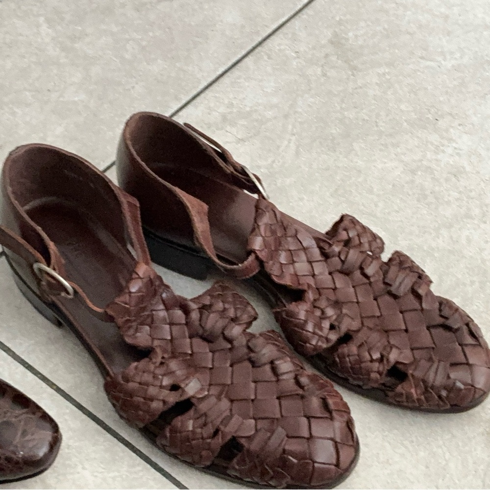 SOLD SOLD Preview Collection Brown Woven Sandals
